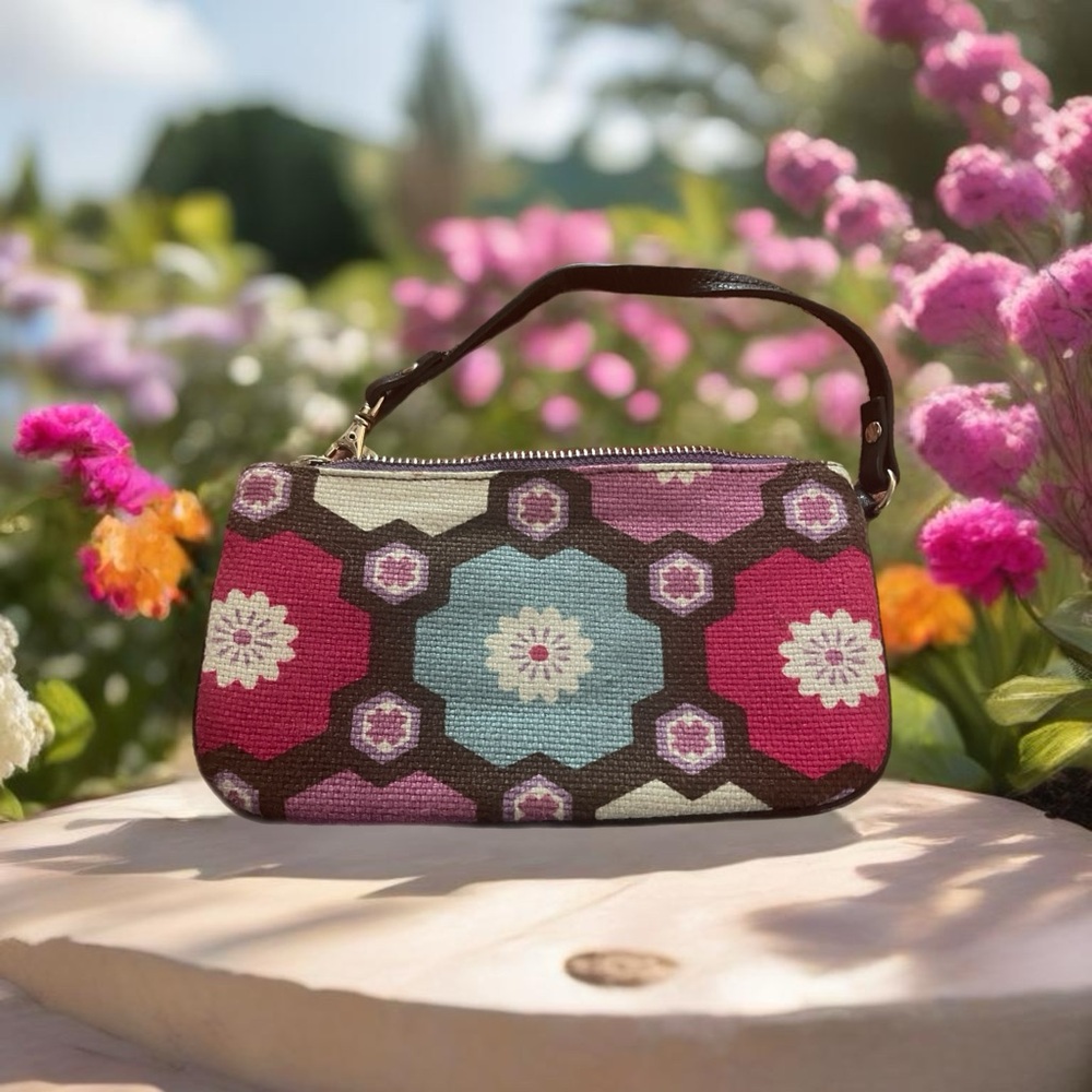 Spartina 449 Linen Daufuskie Island Wallet Organizer Wristlet